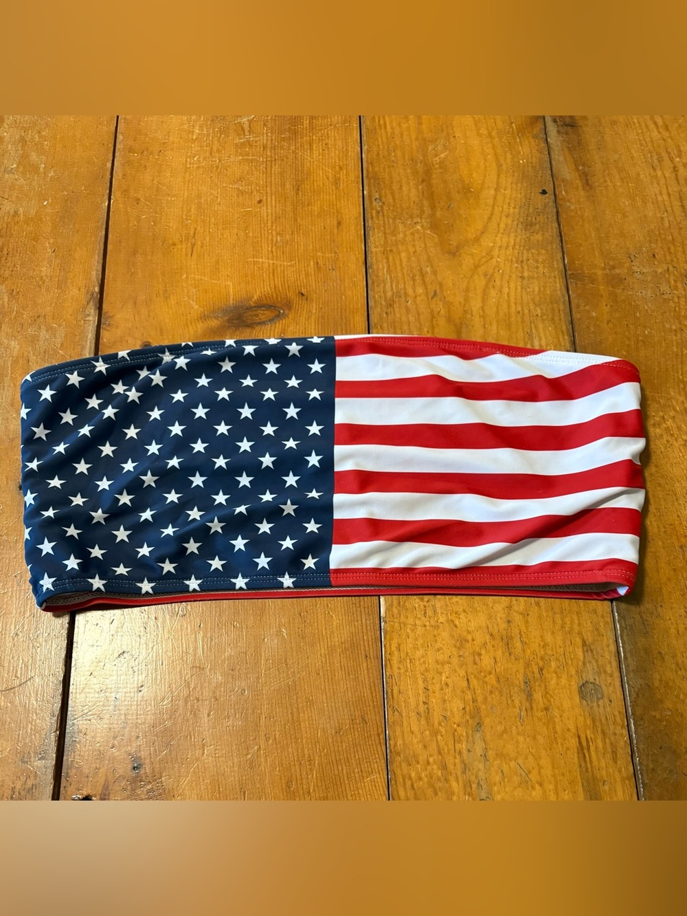 American flag swim tube top